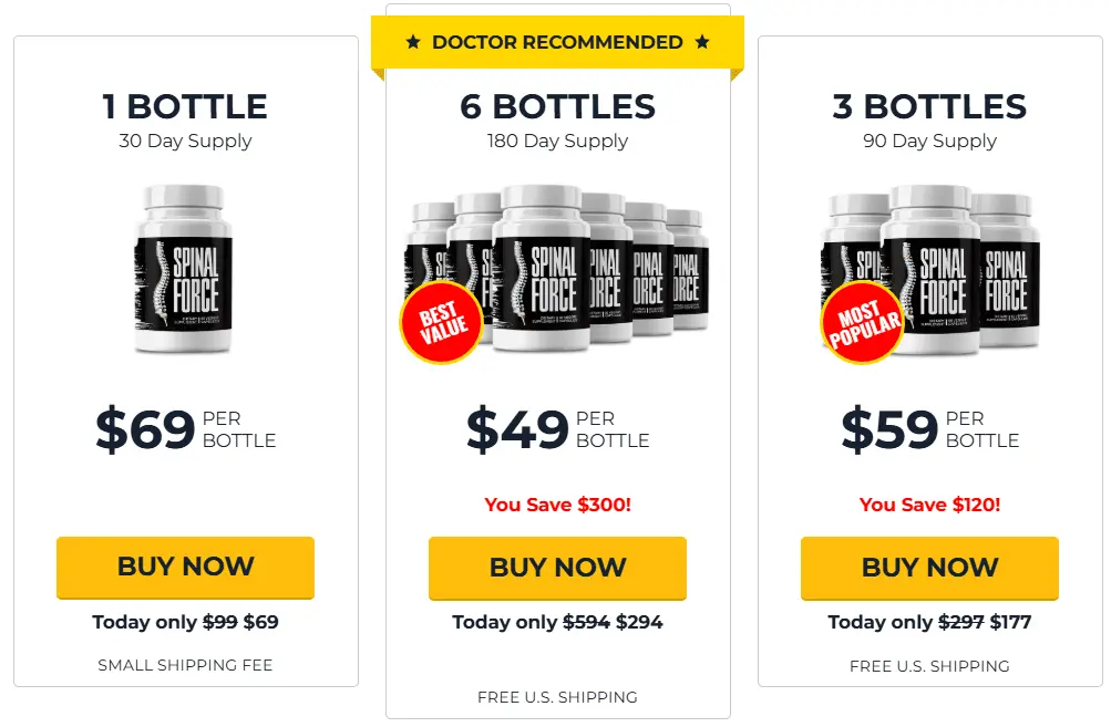 spinal force price